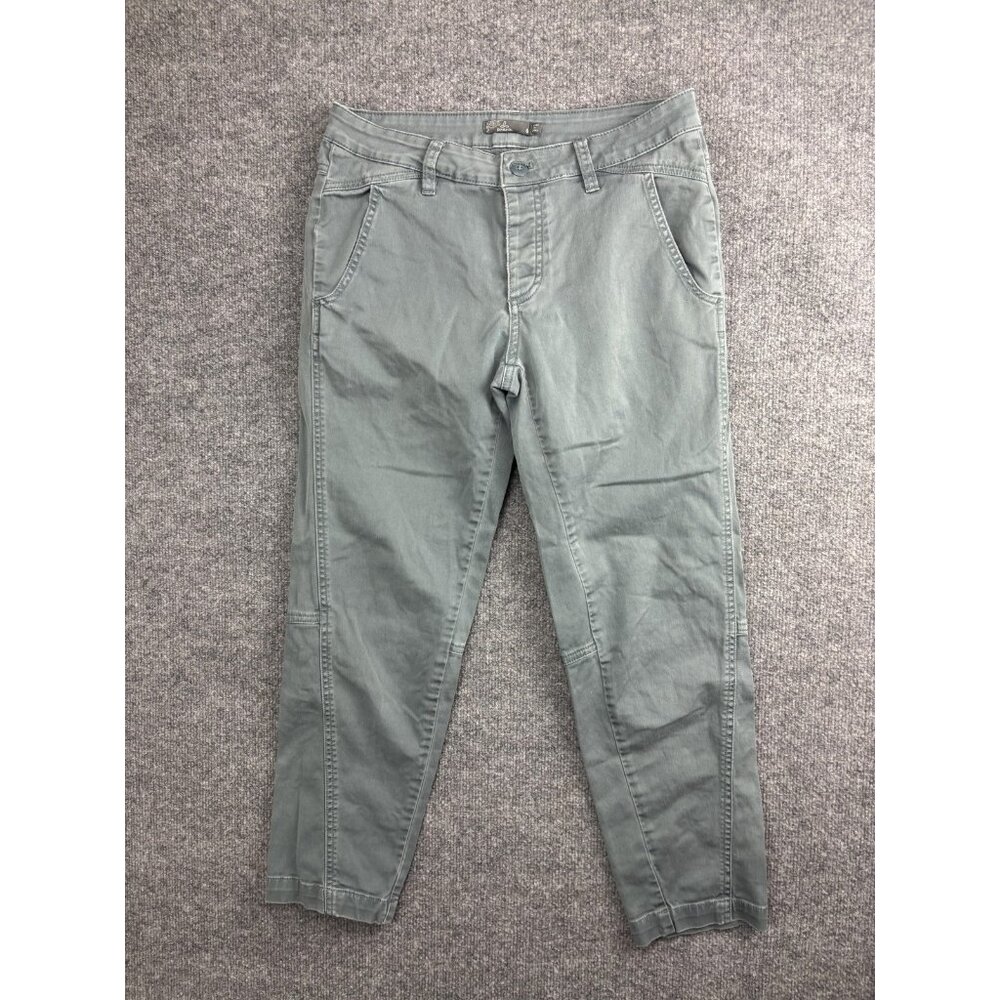 PrAna Pants Womens 6 Gray Organic Cotton Stretch‎ Chino Casual Outdoor Hiking